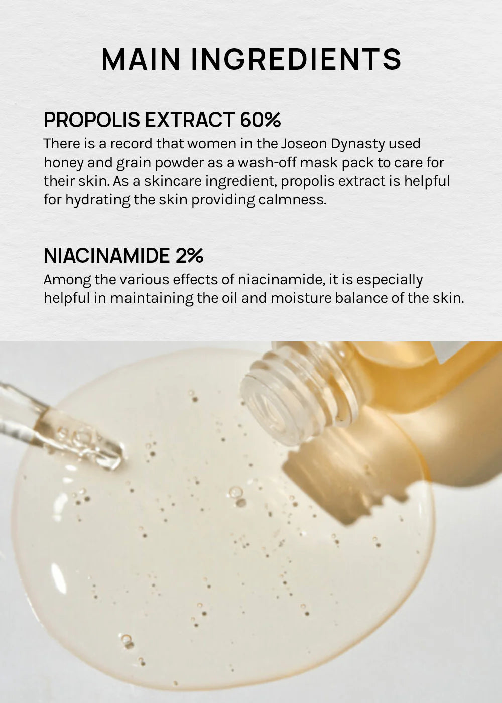 BEAUTY OF JOSEON Glow Serum: Propolis + Niasinamid - Yatıştırıcı ve Gözenek Sıkılaştırıcı 30 ML