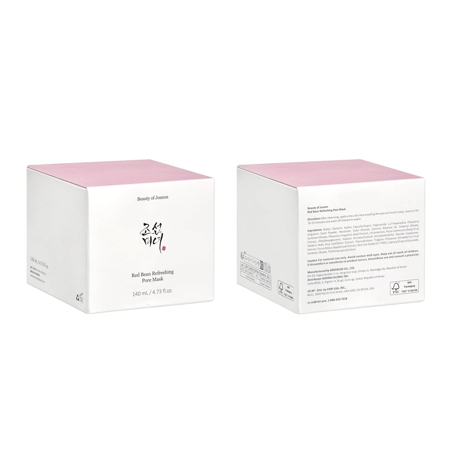 Beauty of Joseon - Red Bean Refreshing Pore Mask - Kırmızı Fasülyeli Gözenek Kil Maskesi -140ml