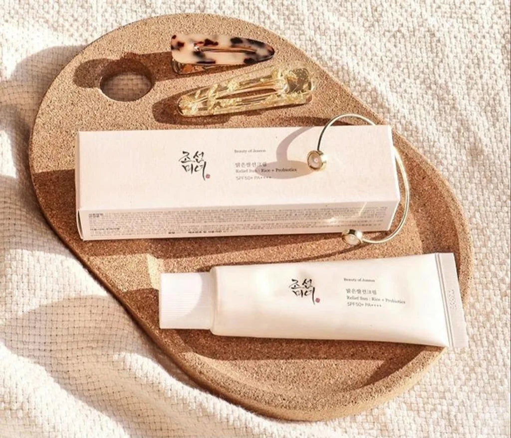 BEAUTY OF JOSEON Relief Sun: Rice + Probiotics SPF50+  Pirinç ve Probiyotik İçeren Güneş Kremi