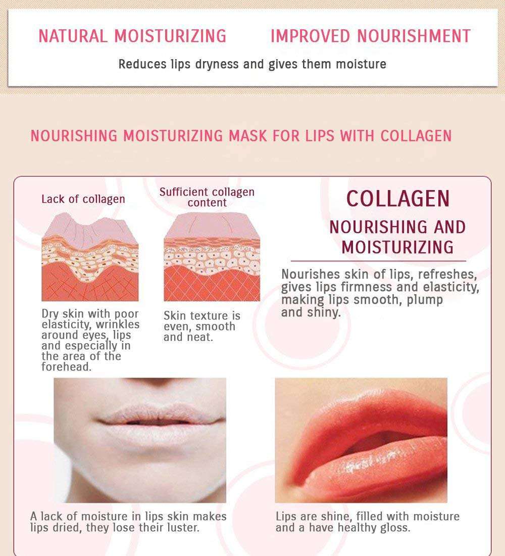 BIOAQUA Kristal Kolajen Dudak Maskesi 8 gr