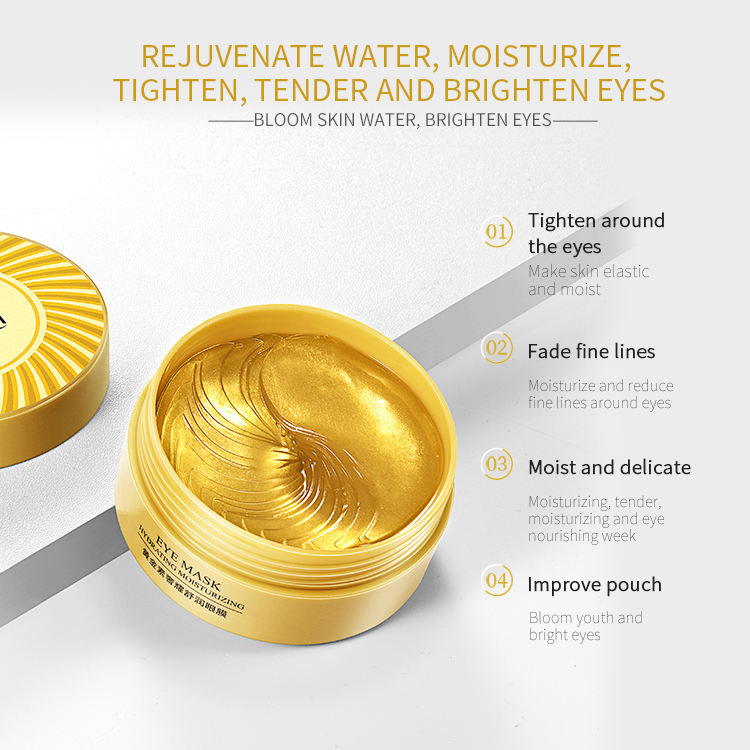 BIOAQUA Altın Tozu & Deniz Yosunlu Kolajen Göz Maskesi