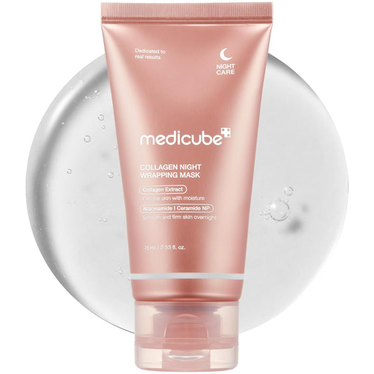 Medicube Collagen Night Wrapping Mask – Besleyici ve Elastikiyet Koruyucu Soyulabilir Uyku Maskesi (75 ML)