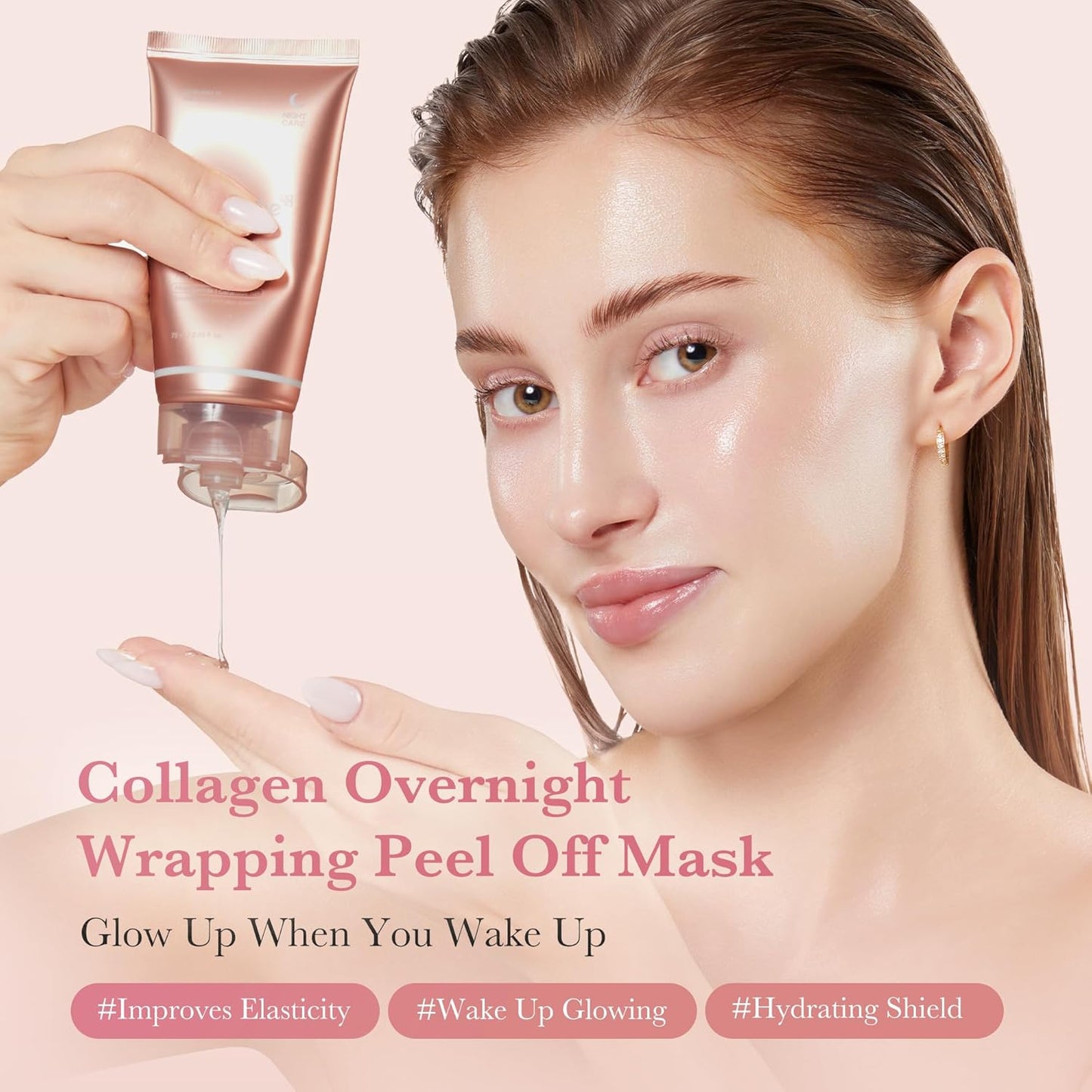 Medicube Collagen Night Wrapping Mask – Besleyici ve Elastikiyet Koruyucu Soyulabilir Uyku Maskesi (75 ML)