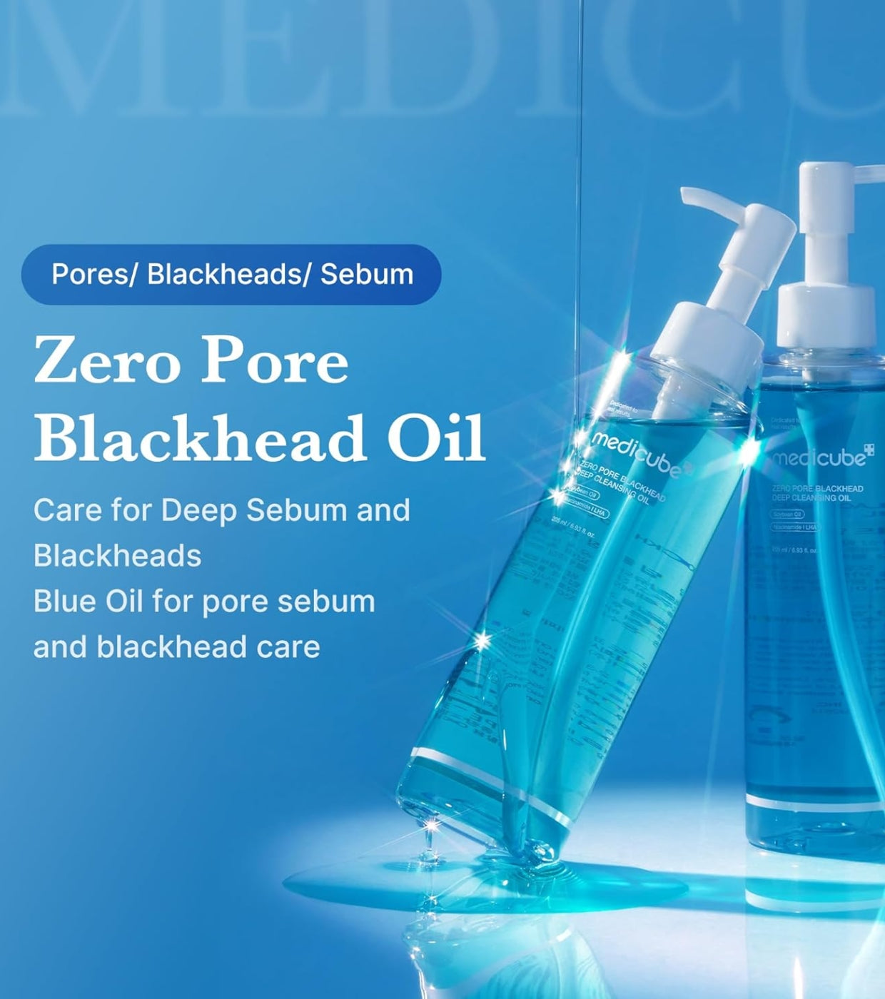 Medicube – Zero Pore Blackhead Deep Cleansing Oil (Gözenek ve Siyah Nokta Karşıtı Derin Temizleyici Yağ)
