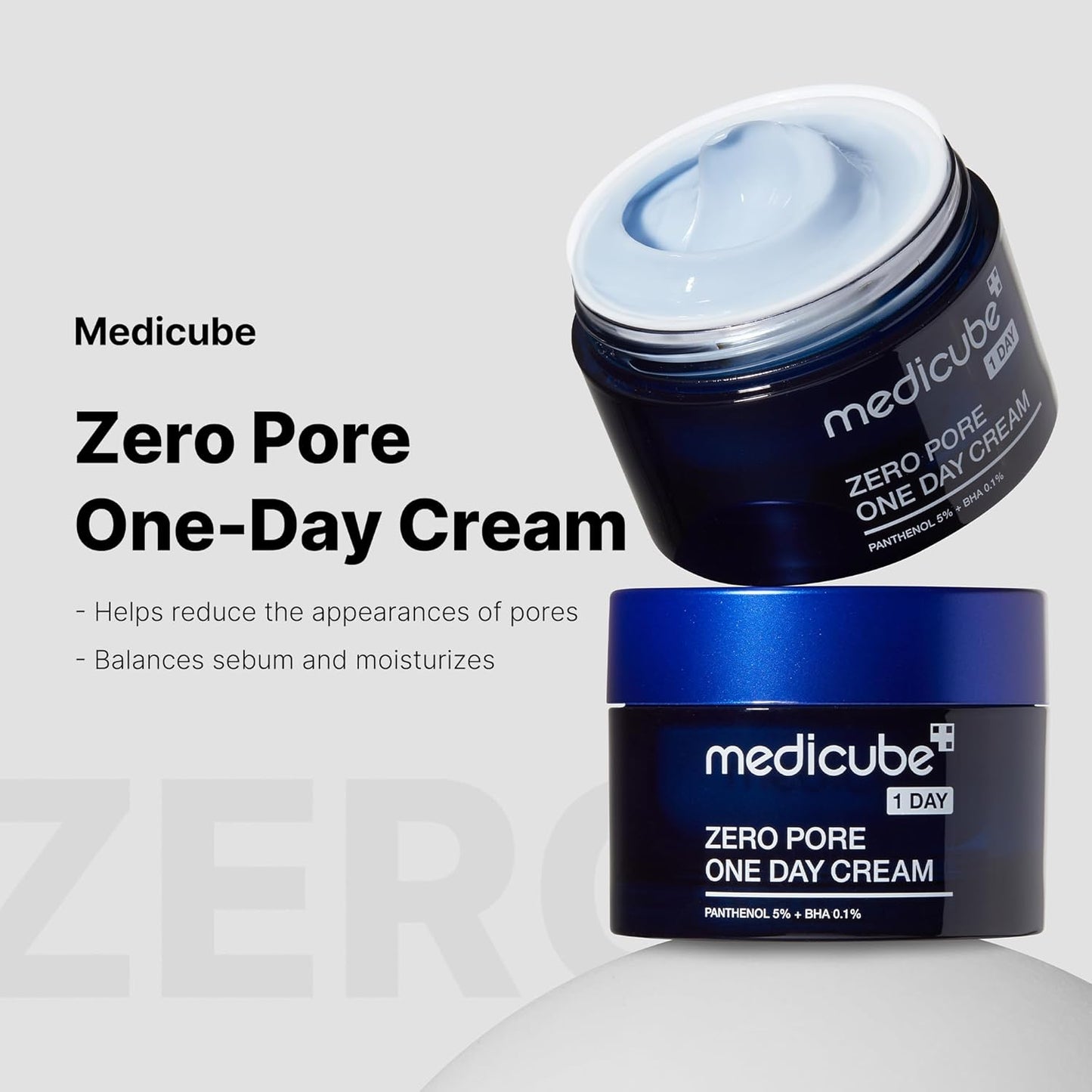 Medicube – Zero Pore One Day Cream (BHA + Panthenol + Niacinamide İçeren Gözenek Sıkılaştırıcı Krem)